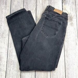 Vintage Riders Faded Black High Waisted Tapered Leg Mom Jeans Size 14M